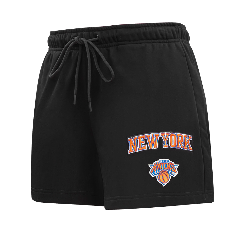 SHORTS DE ALGODÓN NBA NEW YORK KNICKS CLASSIC CHENILLE PARA MUJER
