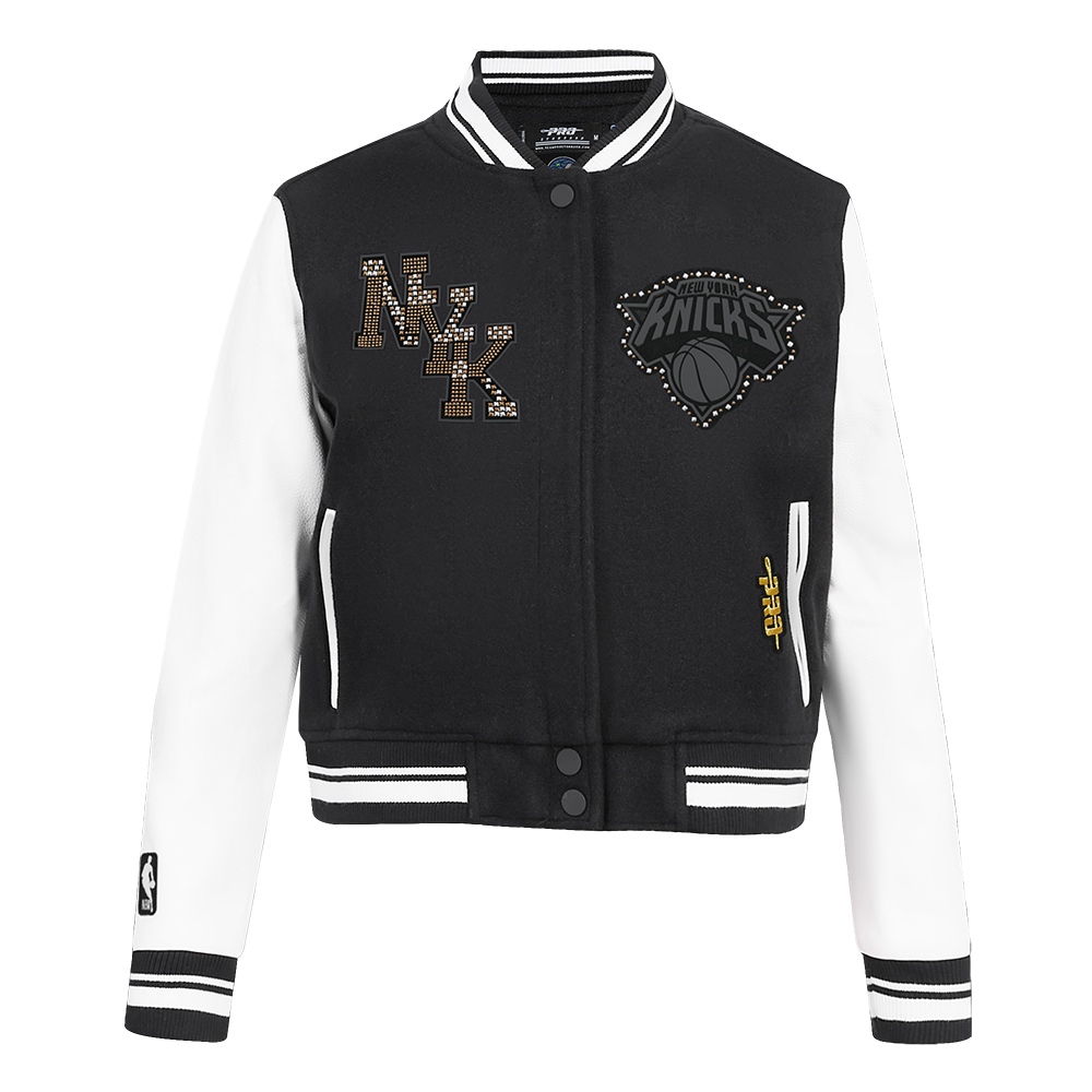 CHAMARRA UNIVERSITARIA NBA NEW YORK KNICKS RENEGADE PARA MUJER