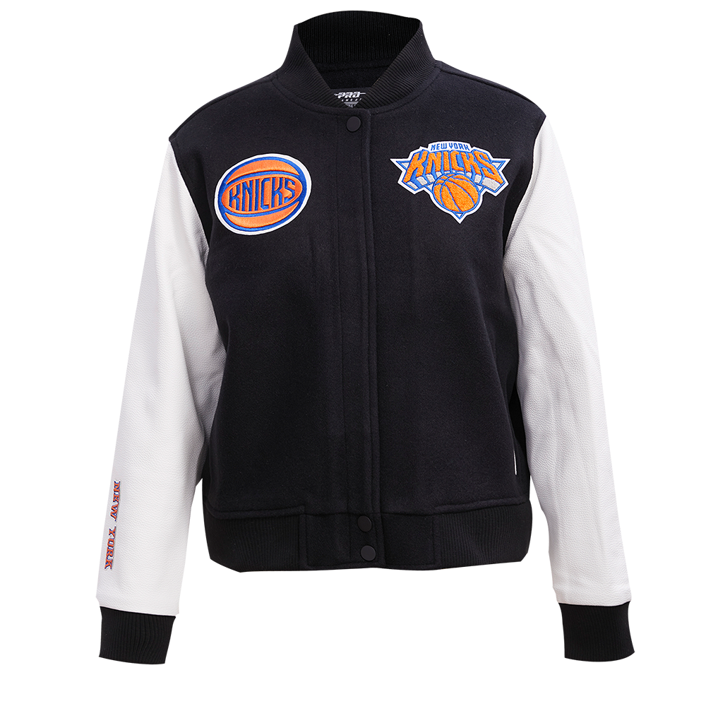 CHAMARRA UNIVERSITARIA NBA NEW YORK KNICKS CLASSIC ESSENTIALS PARA MUJER