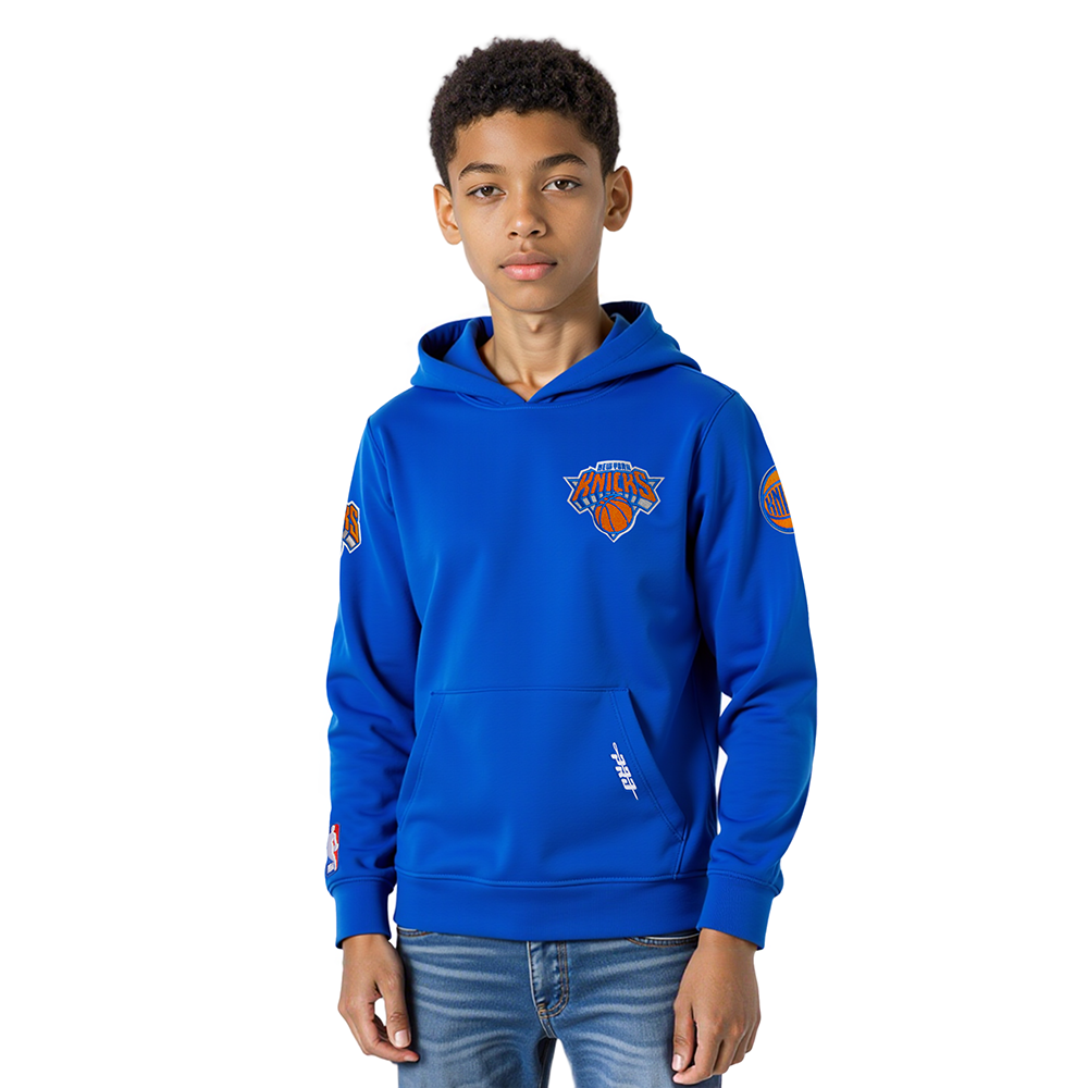 SUDADERA CON GORRO NBA NEW YORK KNICKS CLASSIC CHENILLE PARA NIÑO