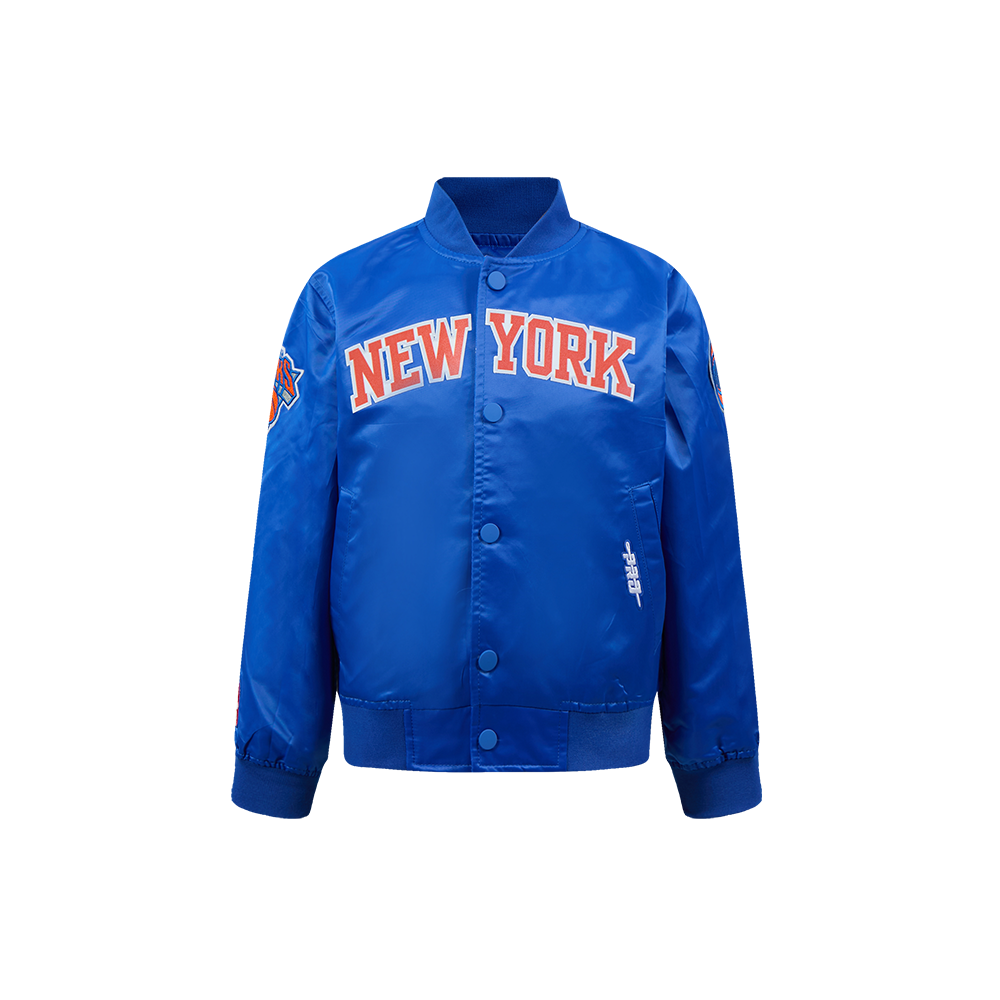 CHAMARRA DE SATIN NBA NEW YORK KNICKS CLASSIC CHENILLE PARA NIÑO