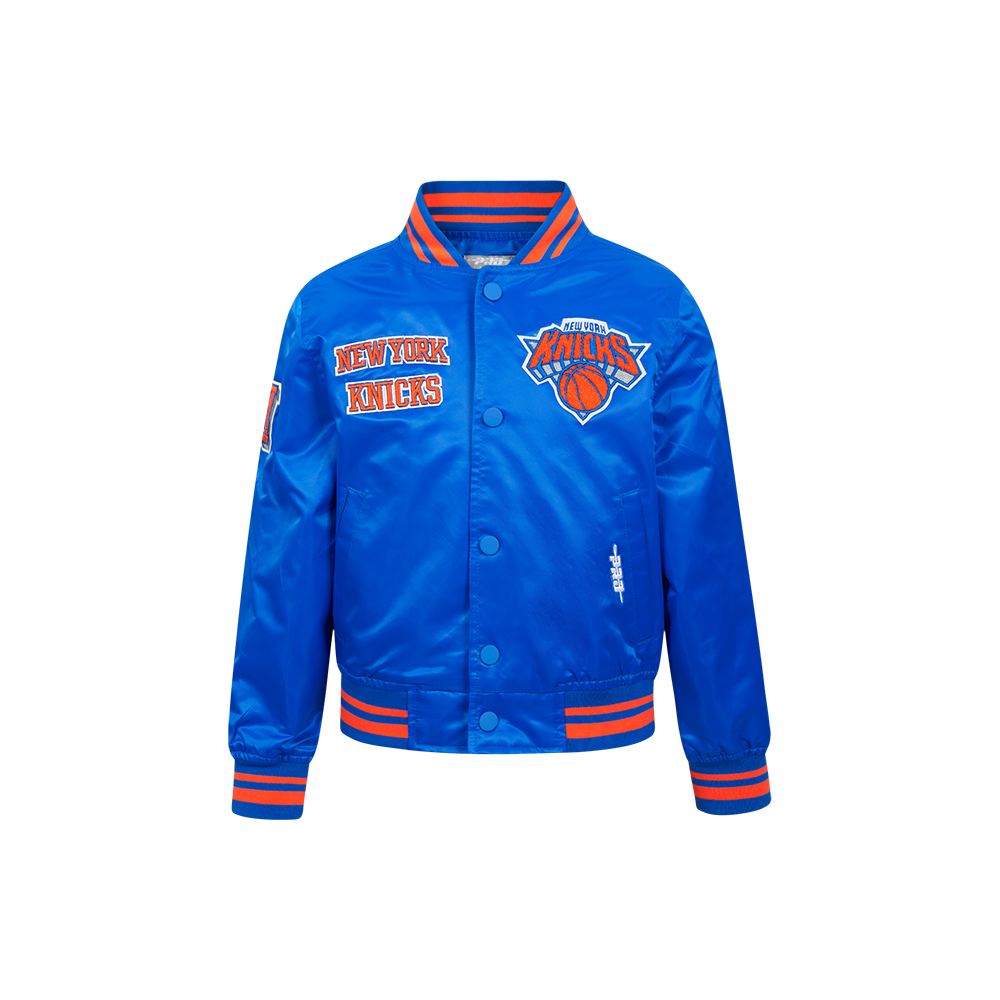 CHAMARRA DE SATIN NBA NEW YORK KNICKS RETRO CLASSICS PARA NIÑO