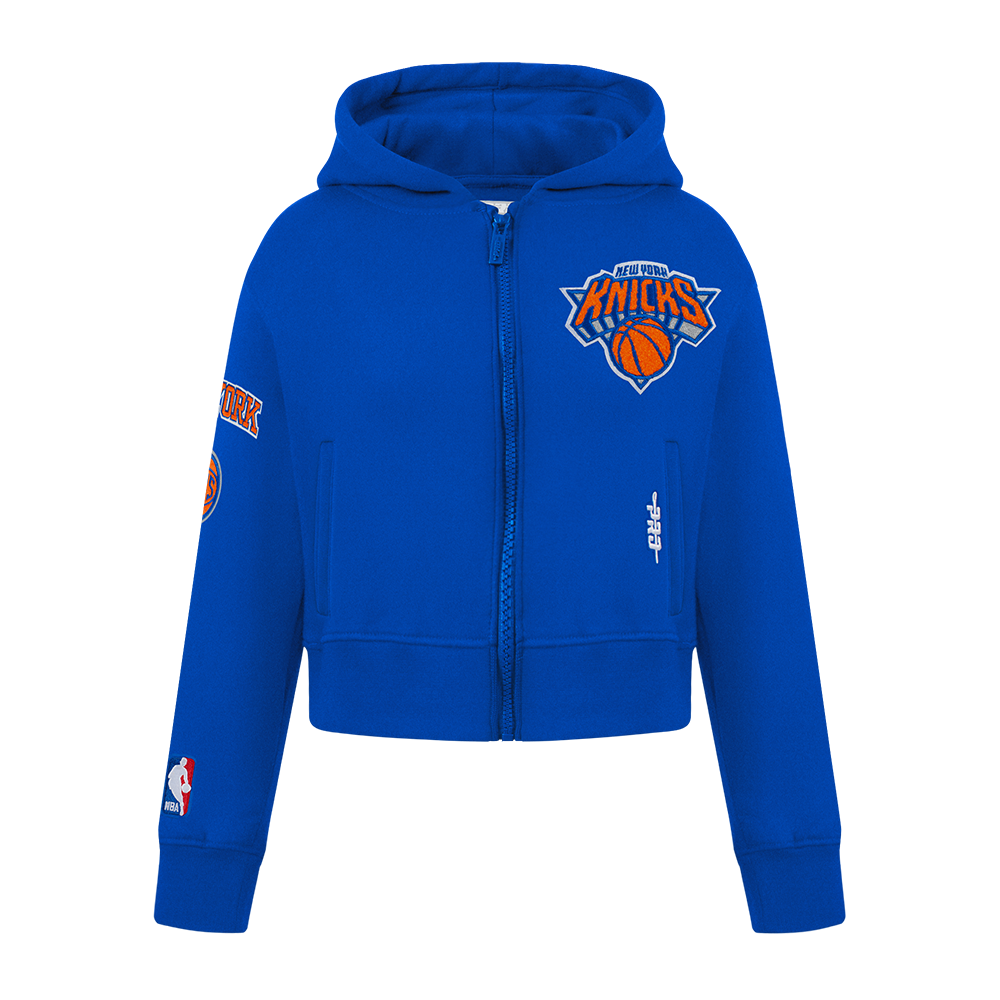 SUDADERA CON CIERRE NBA NEW YORK KNICKS CLASSIC ESSENTIALS PARA NIÑA