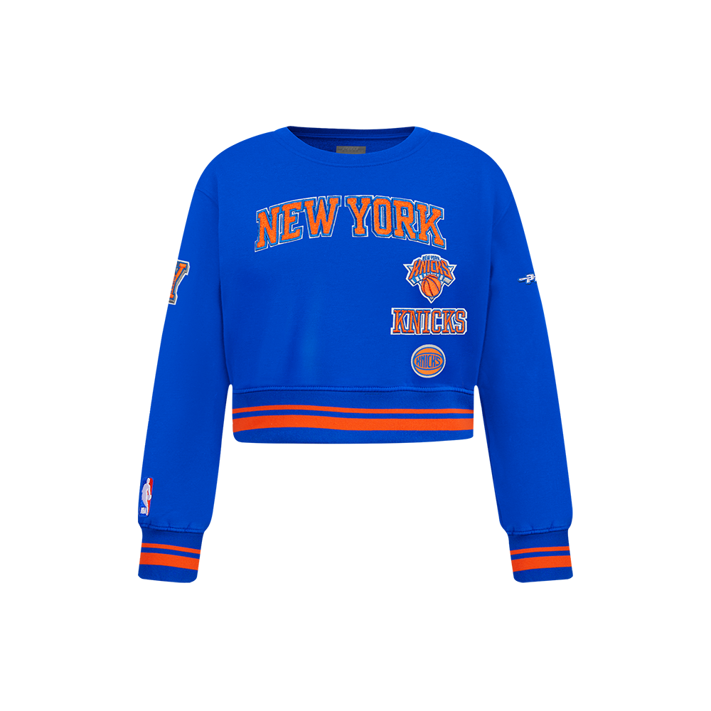 SUDADERA DE CUELLO REDONDO NBA NEW YORK KNICKS RETRO CLASSICS PARA NIÑA