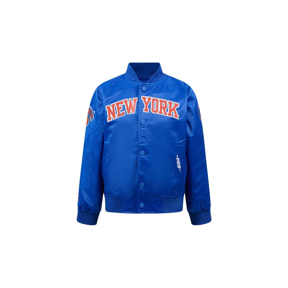 CHAMARRA DE SATIN NBA NEW YORK KNICKS CLASSIC CHENILLE PARA BEBÉ NIÑO