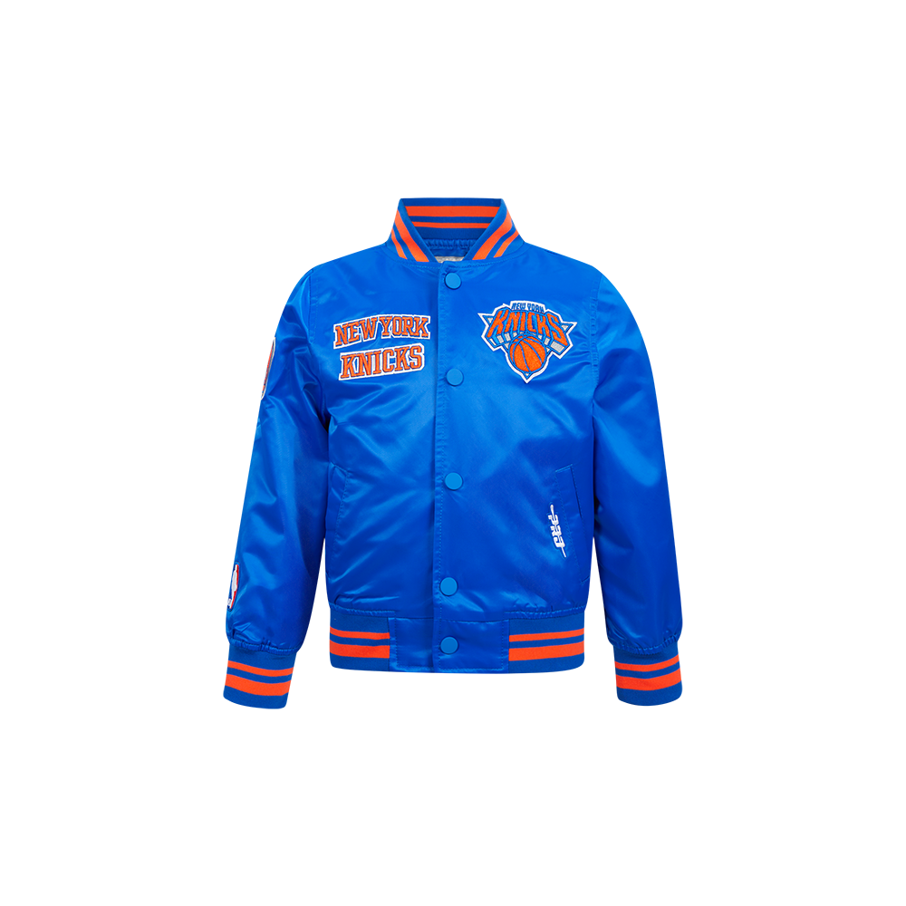 CHAMARRA DE SATIN NBA NEW YORK KNICKS RETRO CLASSICS PARA BEBÉ NIÑO