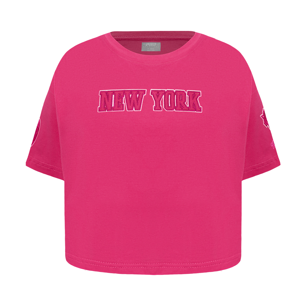 PLAYERA NBA NEW YORK KNICKS CLASSIC TRIPLE PINK PARA BEBÉ NIÑA