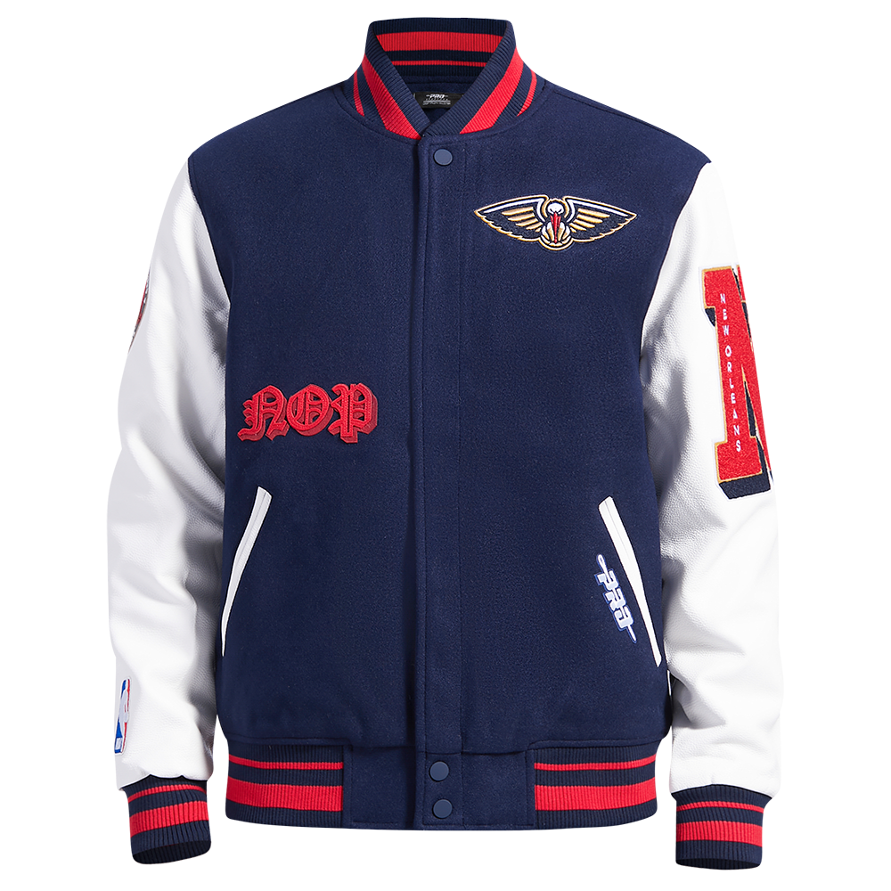 CHAMARRA UNIVERSITARIA NBA NEW ORLEANS PELICANS OLD ENGLISH