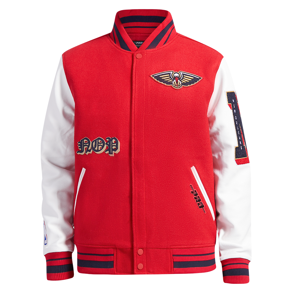CHAMARRA UNIVERSITARIA NBA NEW ORLEANS PELICANS OLD ENGLISH