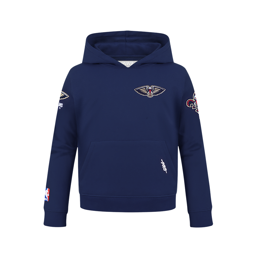 SUDADERA CON GORRO NBA NEW ORLEANS PELICANS CLASSIC CHENILLE PARA NIÑO JUNIOR