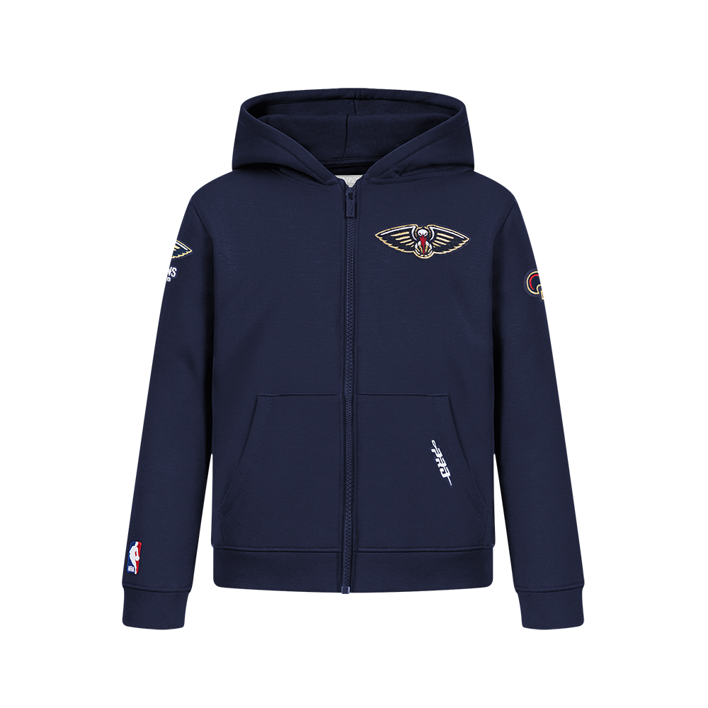 SUDADERA CON CIERRE NBA NEW ORLEANS PELICANS CLASSIC CHENILLE PARA NIÑO JUNIOR