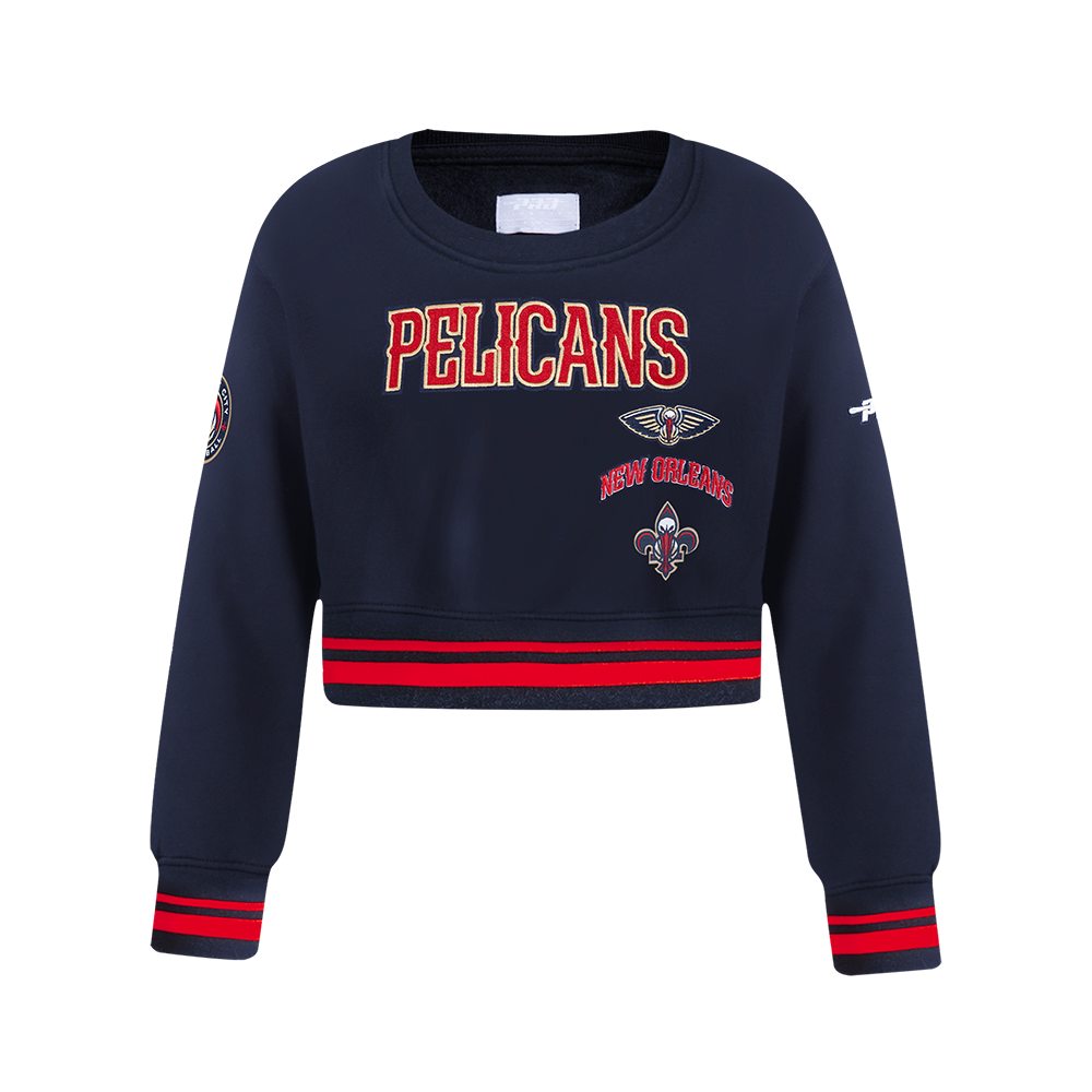 SUDADERA DE CUELLO REDONDO NBA NEW ORLEANS PELICANS RETRO CLASSICS PARA NIÑA JUNIOR