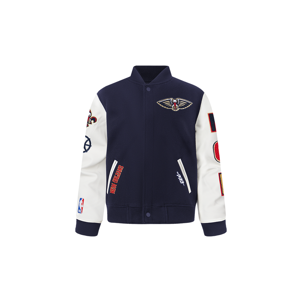 CHAMARRA UNIVERSITARIA NBA NEW ORLEANS PELICANS CLASSIC CHENILLE PARA BEBÉ NIÑO