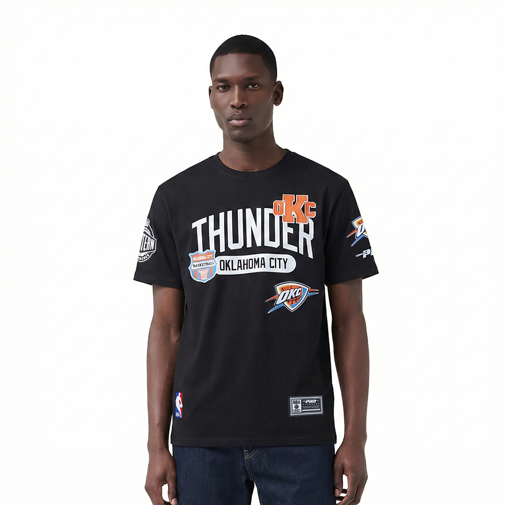 PLAYERA NBA OKLAHOMA CITY THUNDER LETTERMAN