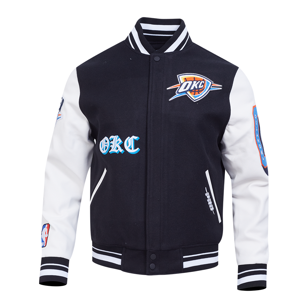 CHAMARRA UNIVERSITARIA NBA OKLAHOMA CITY THUNDER OLD ENGLISH