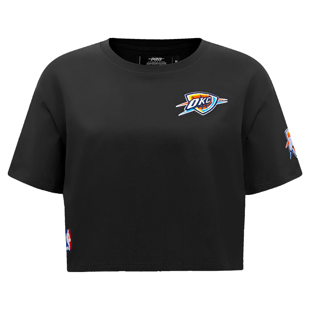 PLAYERA CROP NBA OKLAHOMA CITY THUNDER CLASSIC ESSENTIALS PARA MUJER