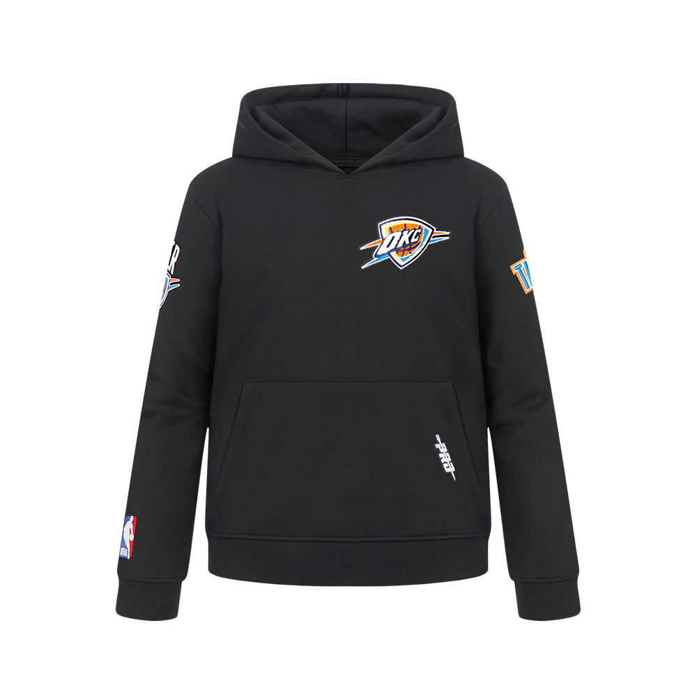 SUDADERA CON GORRO NBA OKLAHOMA CITY THUNDER CLASSIC CHENILLE PARA NIÑO JUNIOR