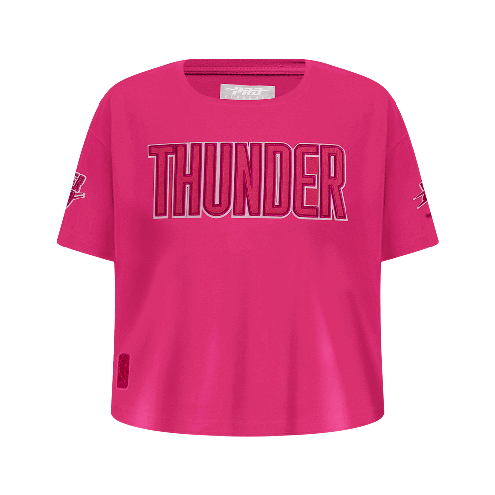 PLAYERA NBA OKLAHOMA CITY THUNDER CLASSIC TRIPLE PINK PARA NIÑA JUNIOR