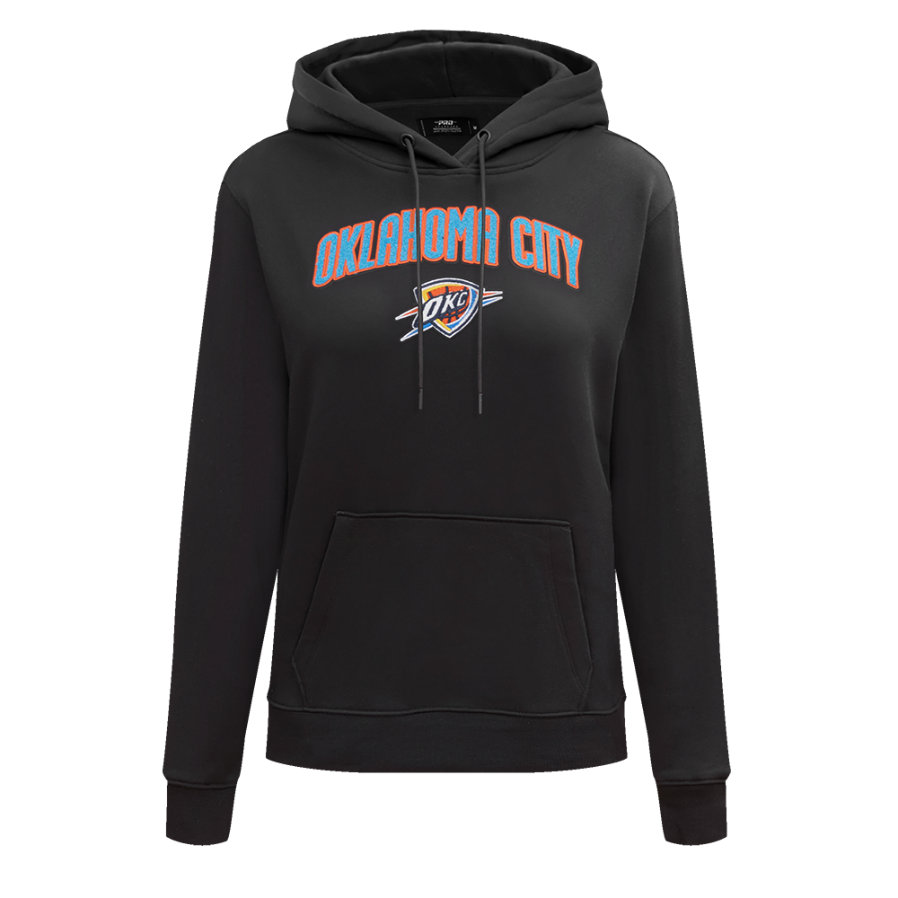 SUDADERA CON GORRO NBA OKLAHOMA CITY THUNDER CLASSIC ESSENTIALS PARA MUJER