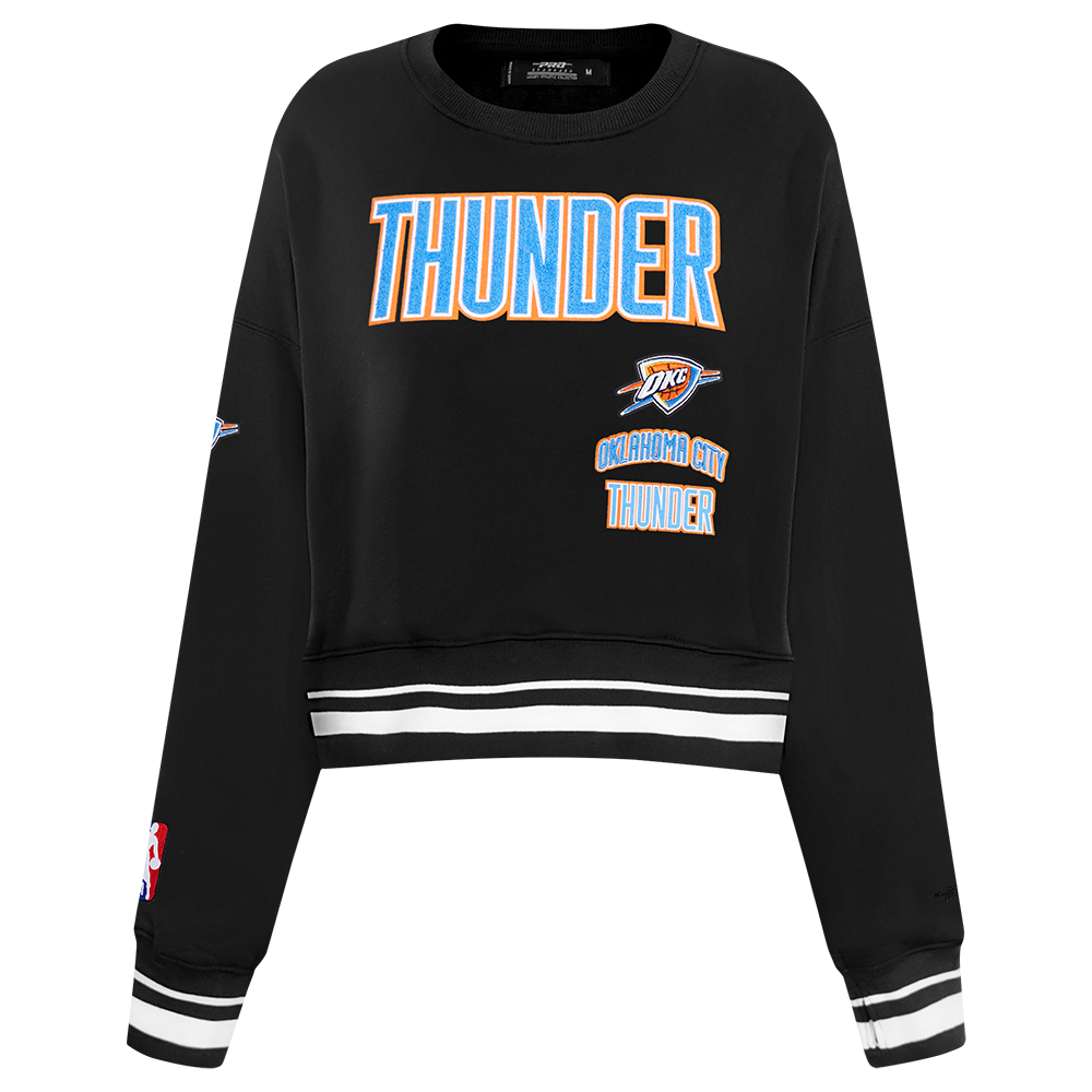 SUDADERA DE CUELLO REDONDO NBA OKLAHOMA CITY THUNDER RETRO CLASSICS PARA MUJER