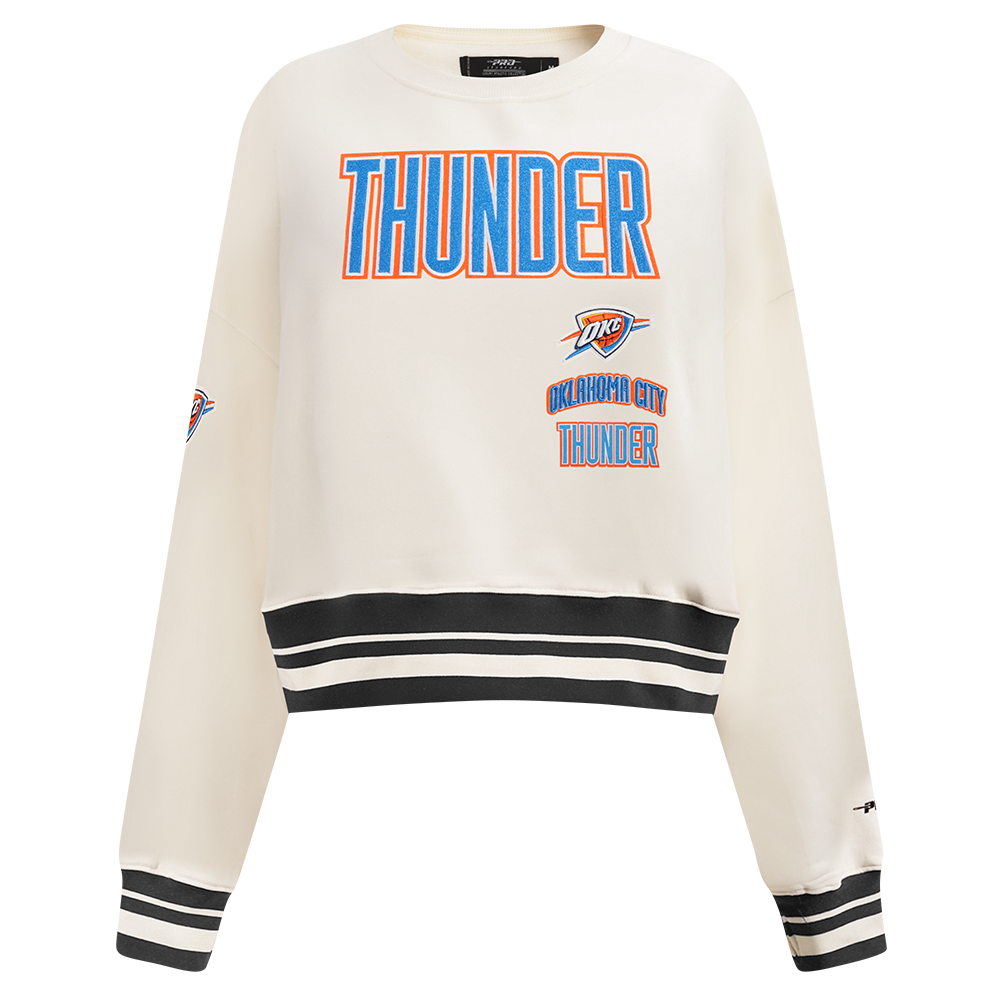 SUDADERA DE CUELLO REDONDO NBA OKLAHOMA CITY THUNDER RETRO CLASSICS PARA MUJER