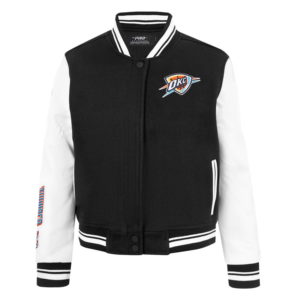 CHAMARRA UNIVERSITARIA NBA OKLAHOMA CITY THUNDER CLASSIC CHENILLE PARA MUJER