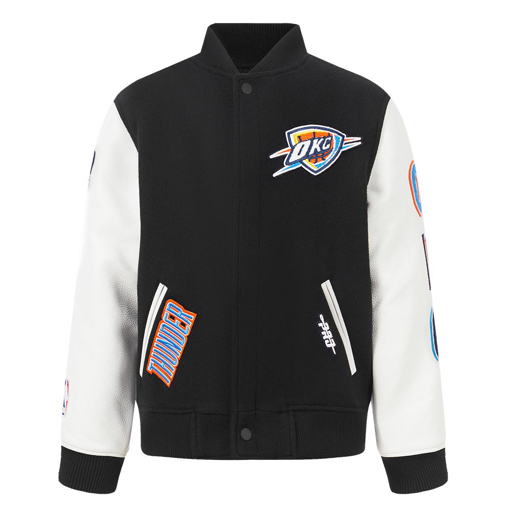 CHAMARRA UNIVERSITARIA NBA OKLAHOMA CITY THUNDER CLASSIC CHENILLE PARA NIÑO