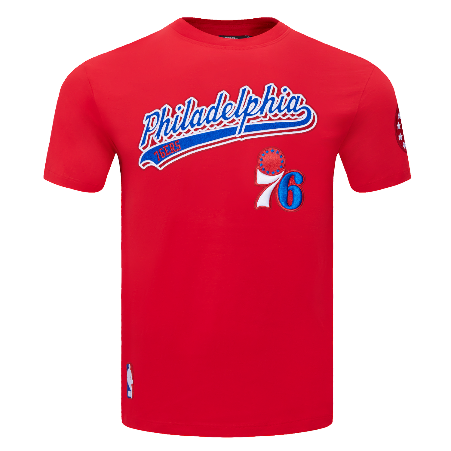 PLAYERA NBA PHILADELPHIA 76ERS SCRIPT TAIL