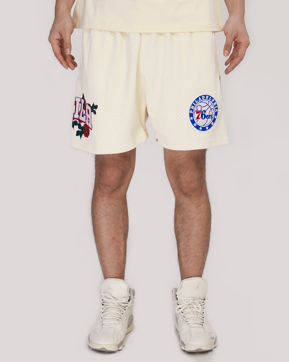 SHORTS DE MALLA NBA PHILADELPHIA 76ERS ROSES