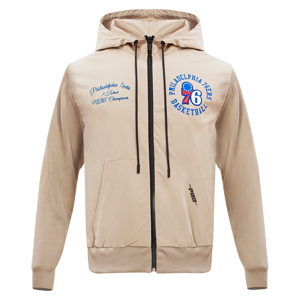 SUDADERA CON CIERRE NBA PHILADELPHIA 76ERS HYBRID