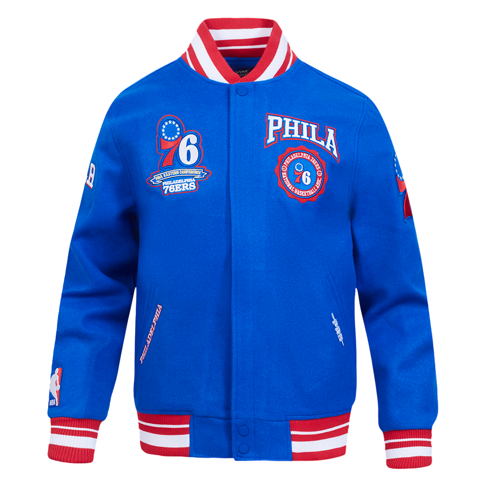 CHAMARRA UNIVERSITARIA NBA PHILADELPHIA 76ERS CREST EMBLEM