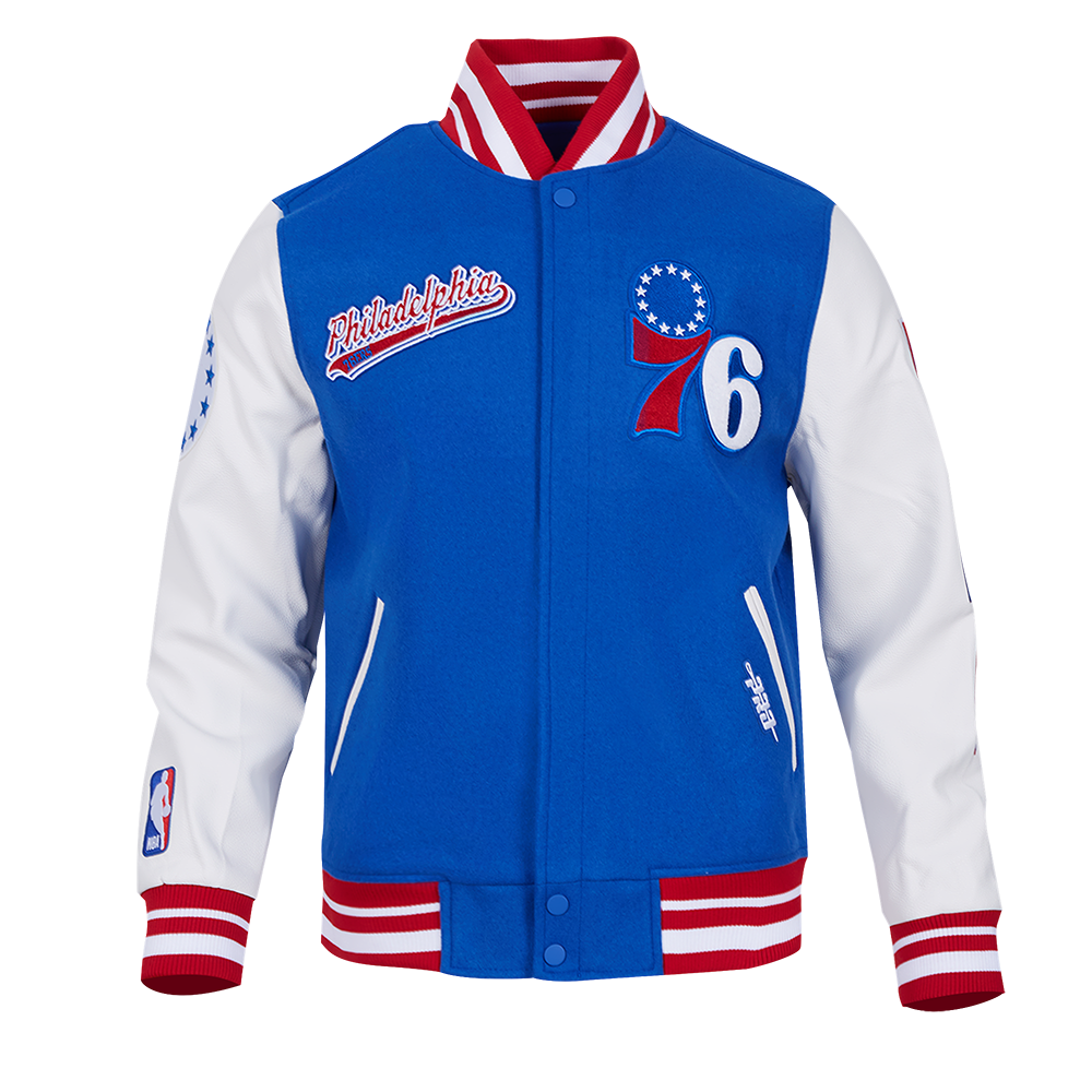 CHAMARRA UNIVERSITARIA NBA PHILADELPHIA 76ERS SCRIPT TAIL