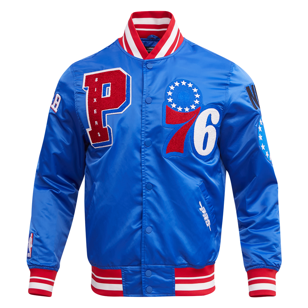 CHAMARRA DE SATÍN NBA PHILADELPHIA 76ERS MASH UP
