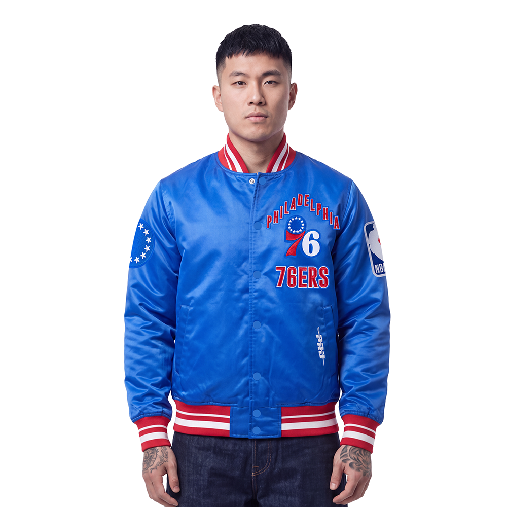 CHAMARRA DE SATIN NBA PHILADELPHIA 76ERS ON TOP