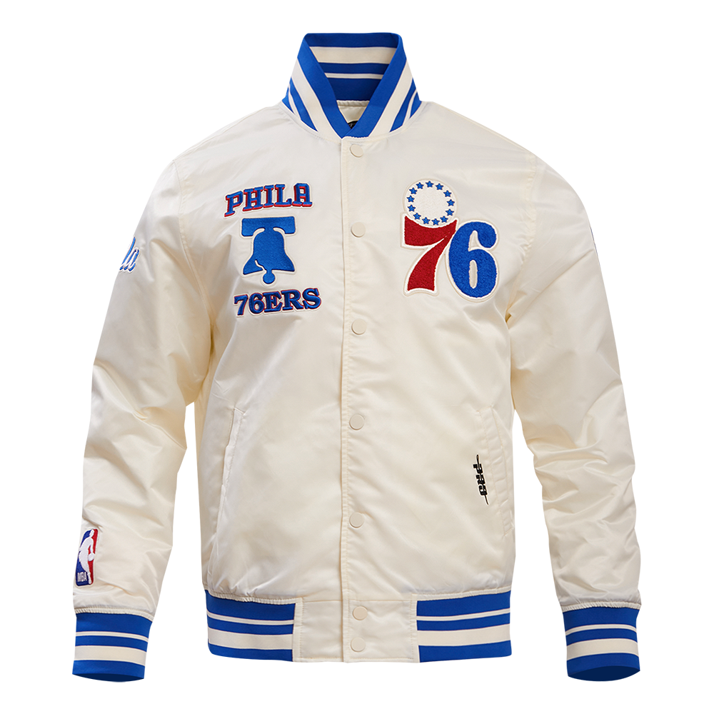 CHAMARRA DE SATÍN NBA PHILADELPHIA 76ERS RETRO CLASSICS