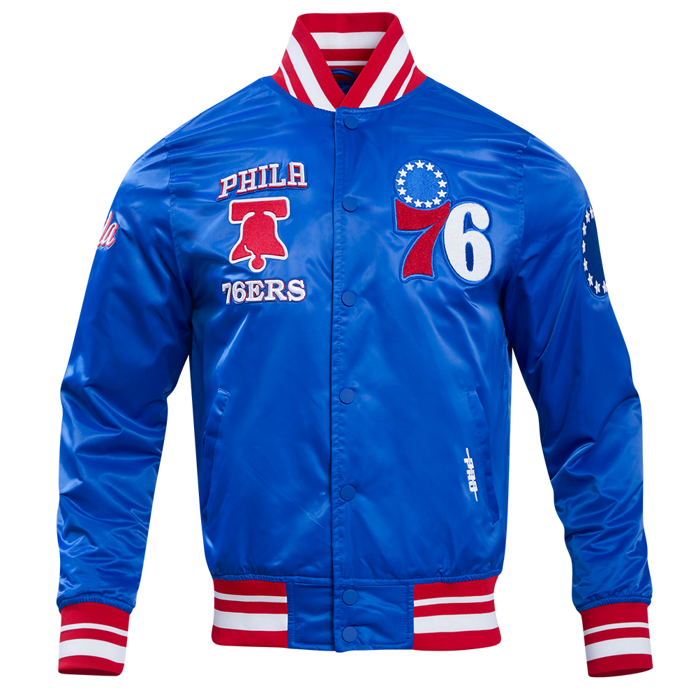 CHAMARRA DE SATÍN NBA PHILADELPHIA 76ERS RETRO CLASSICS