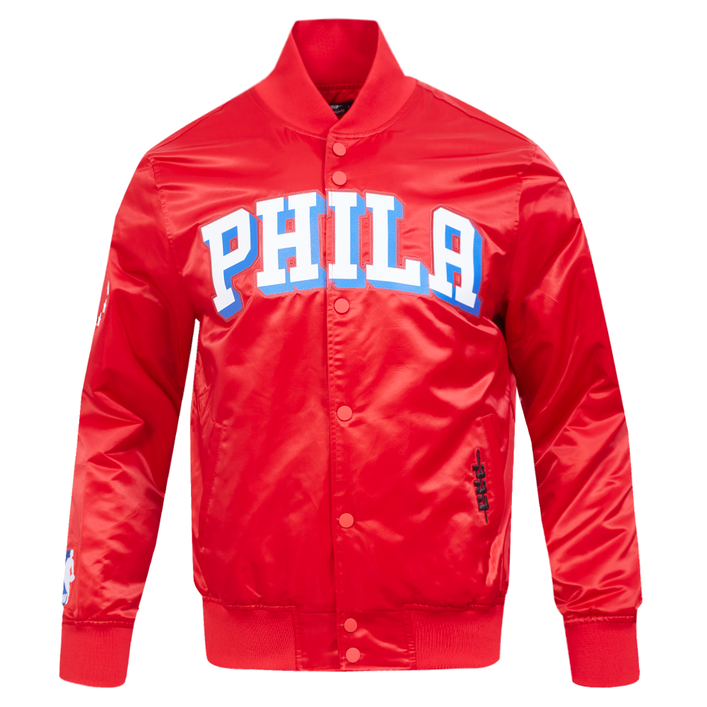 CHAMARRA DE SATÍN NBA PHILADELPHIA 76ERS CLASSIC SATIN
