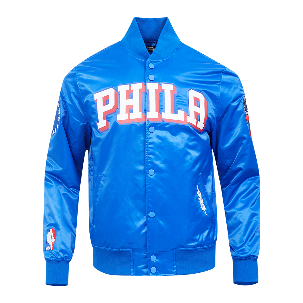 CHAMARRA DE SATÍN NBA PHILADELPHIA 76ERS CLASSIC SATIN