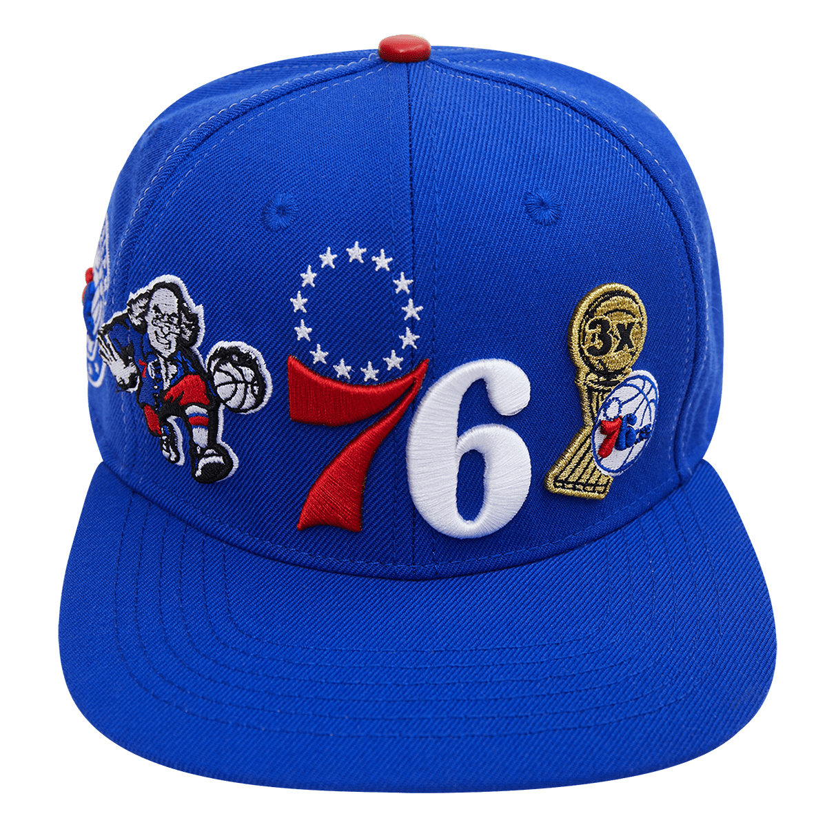 GORRA SNAPBACK NBA PHILADELPHIA 76ERS DOUBLE FRONT LOGO