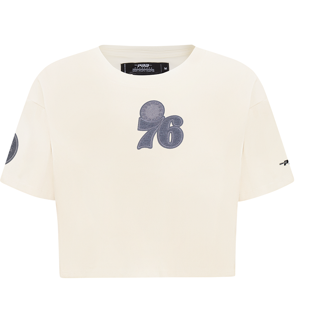 PLAYERA NBA PHILADELPHIA 76ERS REVERSE FRENCH TERRY PARA MUJER