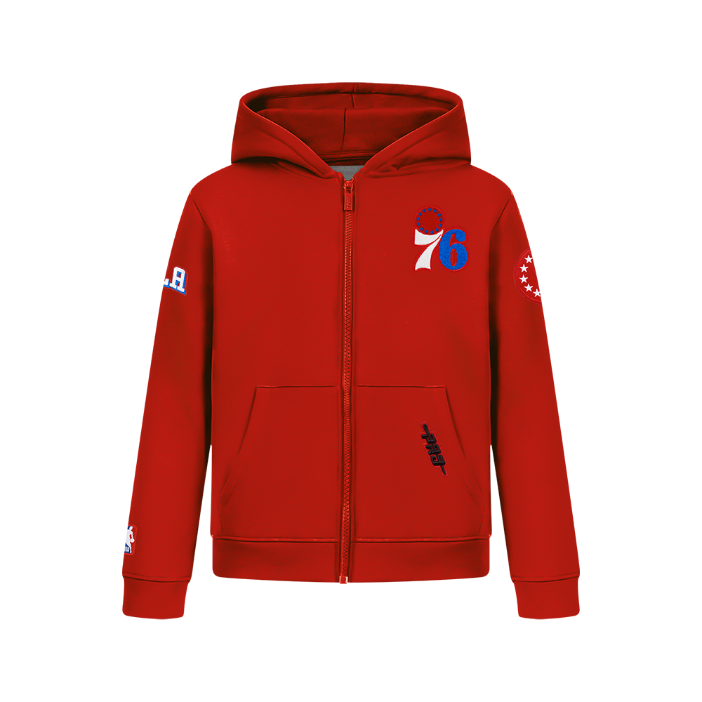SUDADERA CON CIERRE NBA PHILADELPHIA 76ERS CLASSIC CHENILLE PARA NIÑO JUNIOR