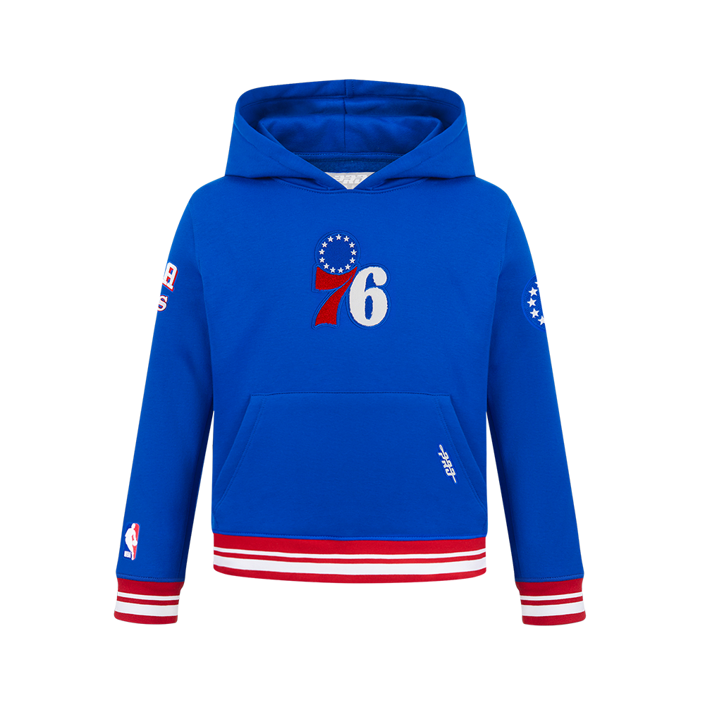 SUDADERA CON GORRO NBA PHILADELPHIA 76ERS RETRO CLASSICS PARA NIÑO JUNIOR