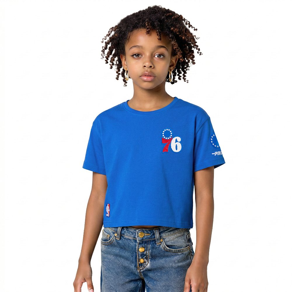 PLAYERA NBA PHILADELPHIA 76ERS CLASSIC ESSENTIALS PARA NIÑA JUNIOR