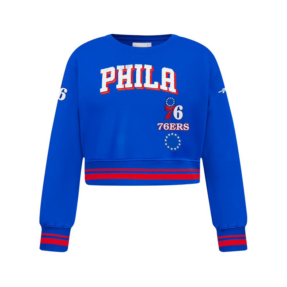 SUDADERA DE CUELLO REDONDO NBA PHILADELPHIA 76ERS RETRO CLASSICS PARA NIÑA JUNIOR