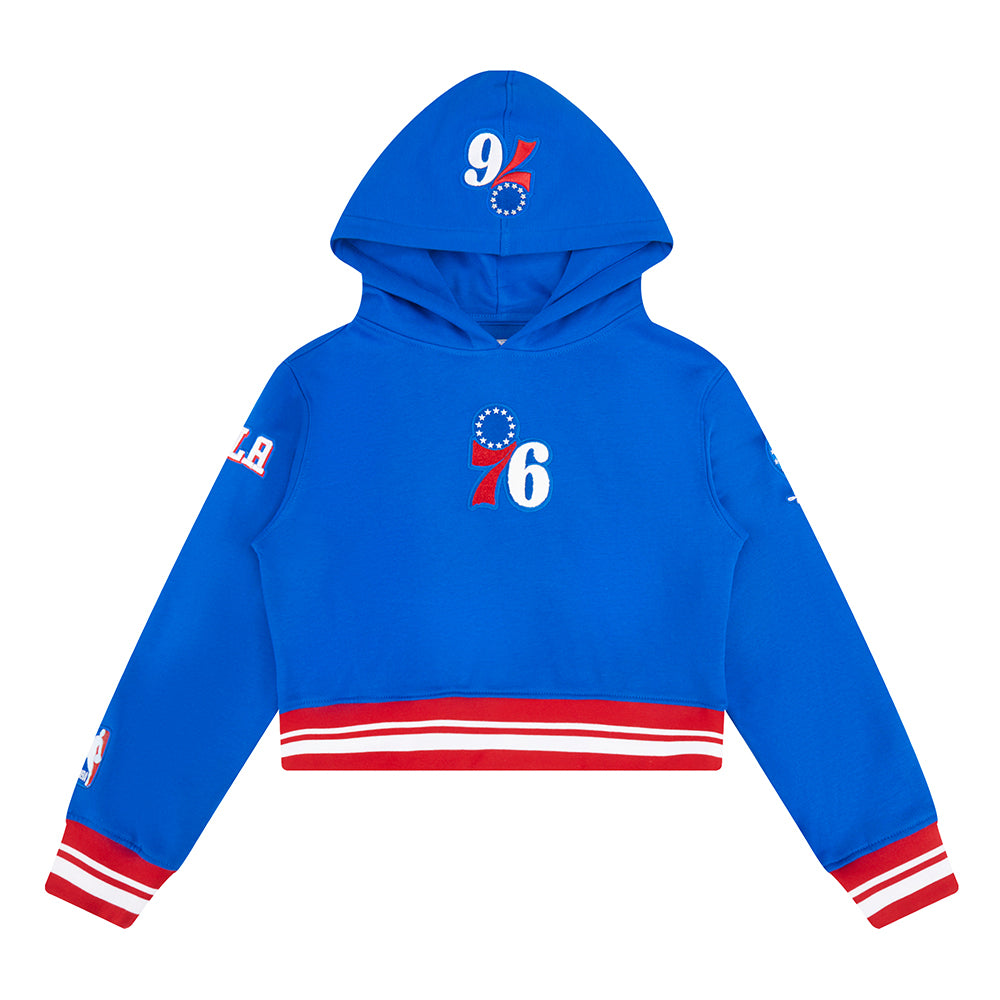 SUDADERA CON GORRO NBA PHILADELPHIA 76ERS RETRO CLASSICS PARA NIÑA JUNIOR