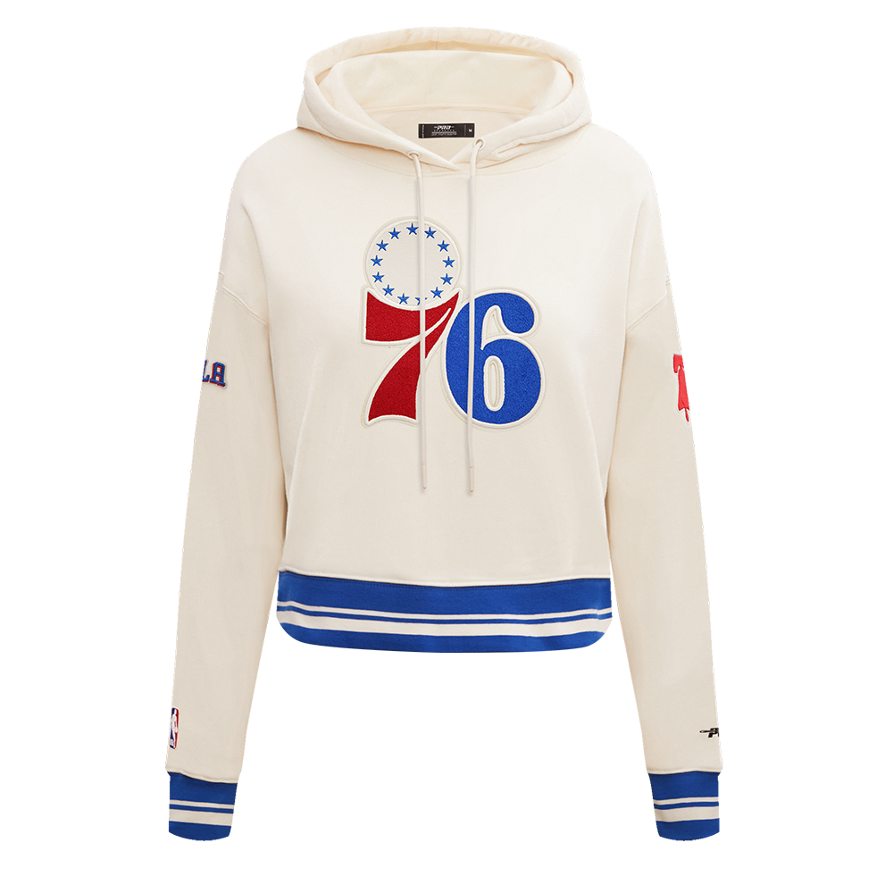 SUDADERA CON GORRO NBA PHILADELPHIA 76ERS RETRO CLASSICS PARA MUJER