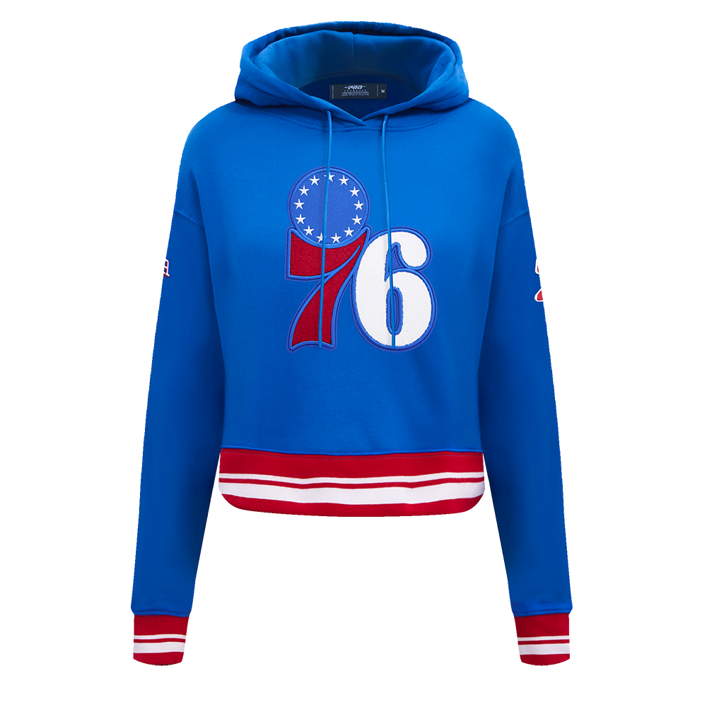 SUDADERA CON GORRO NBA PHILADELPHIA 76ERS RETRO CLASSICS PARA MUJER