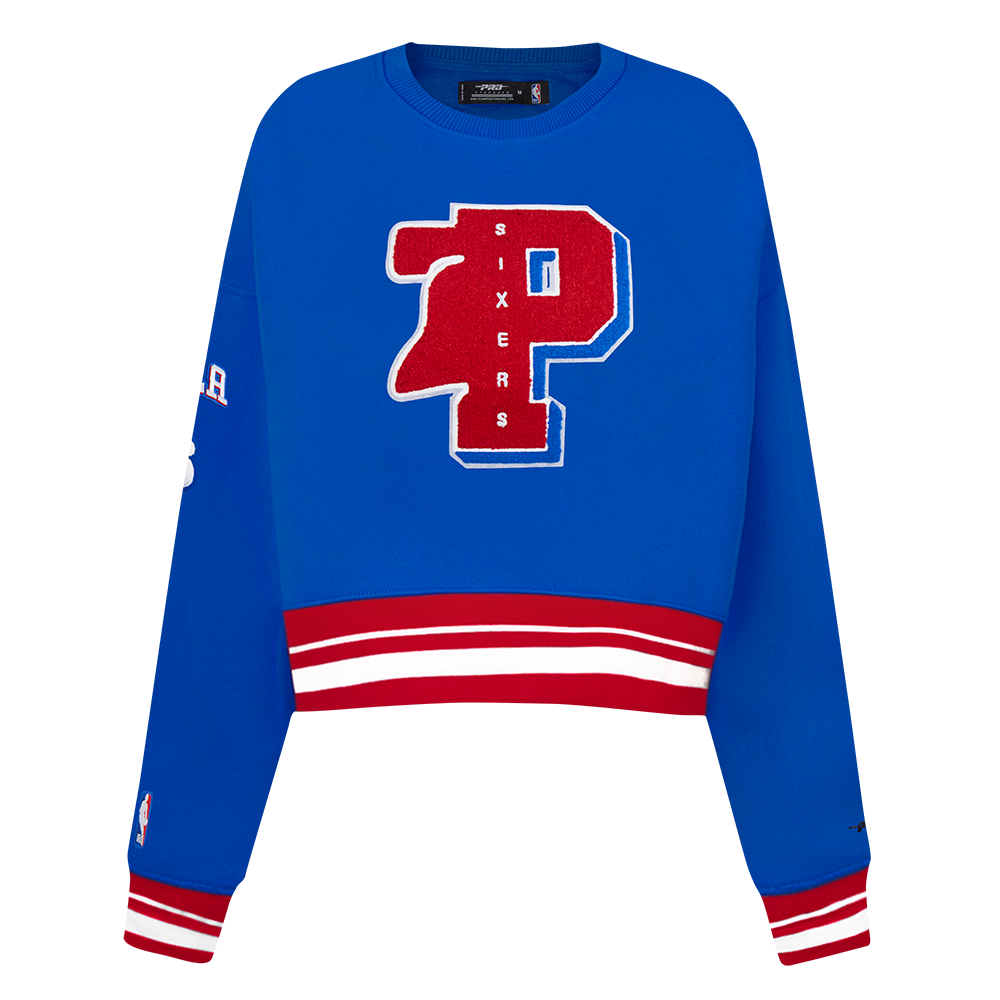 SUDADERA DE CUELLO REDONDO NBA PHILADELPHIA 76ERS MASH UP PARA MUJER