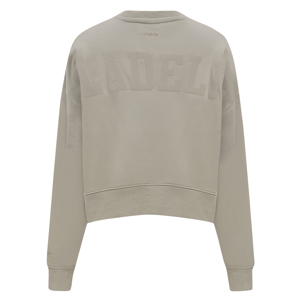 SUDADERA DE CUELLO REDONDO NBA PHILADELPHIA 76ERS WINGSPAN PARA MUJER