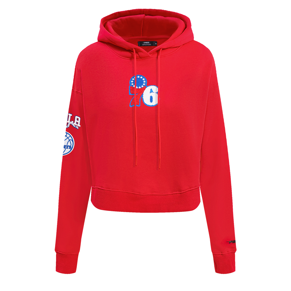 SUDADERA CON GORRO NBA PHILADELPHIA 76ERS CLASSIC ESSENTIALS PARA MUJER